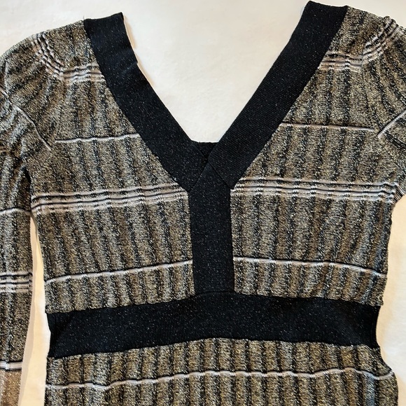 OASIS gold metallic reversible dress - US 8 / UK 12 / euro 38 - Picture 3 of 4